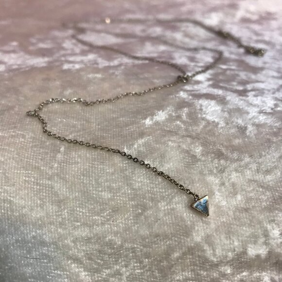 NEW Kitsch Y-Shaped 36" Necklace Silver Tri'd & True Popsugar Jewelry Boho Chic - Picture 5 of 6